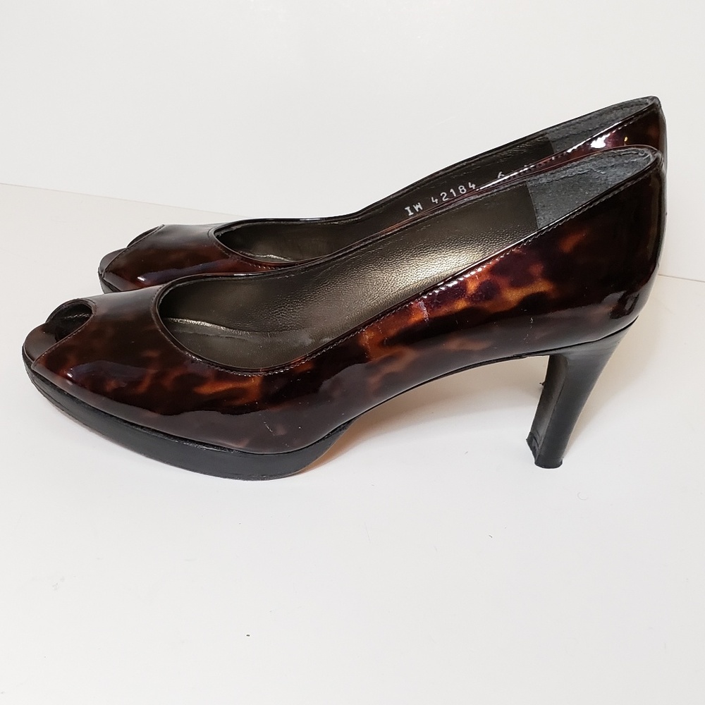 Stuart Weitzman Marble Open Toe Heels - image 1